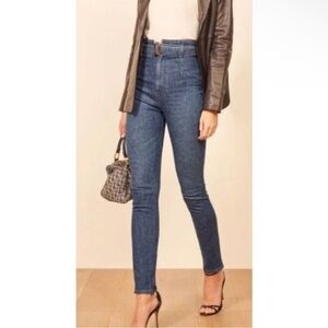Reformation High Rise Blue Jeans